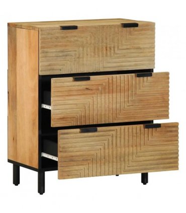 vidaXL Sideboard Brown 60x33x75 cm Solid Wood Mango — V0672360155