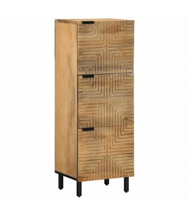 vidaXL Highboard Brown 40x33x110 cm Solid Wood Mango