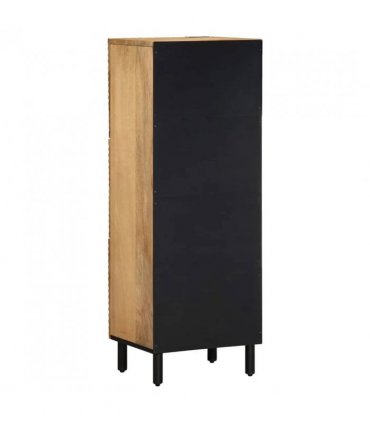 vidaXL Highboard Brown 40x33x110 cm Solid Wood Mango