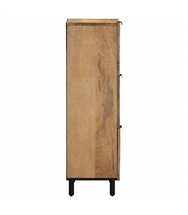 vidaXL Highboard Brown 40x33x110 cm Solid Wood Mango