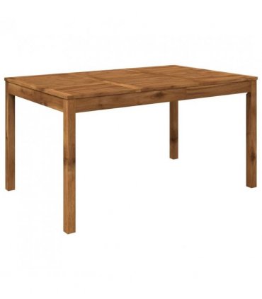 vidaXL Garden Dinner Table Natural 147 x 88.5 x 75 cm