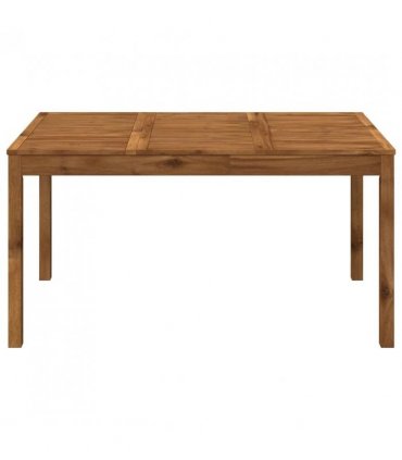 vidaXL Garden Dinner Table Natural 147 x 88.5 x 75 cm