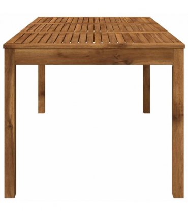 vidaXL Garden Dinner Table Natural 147 x 88.5 x 75 cm