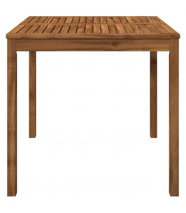 vidaXL Garden Dinner Table Natural 80 x 80.5 x 75 cm Solid Acacia Wood