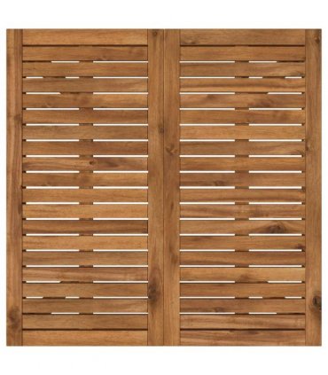 vidaXL Garden Dinner Table Natural 80 x 80.5 x 75 cm Solid Acacia Wood