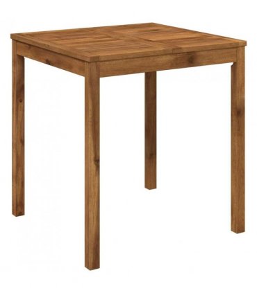 vidaXL Garden Dinner Table Natural 70 x 68.5 x 75 cm Solid Acacia Wood