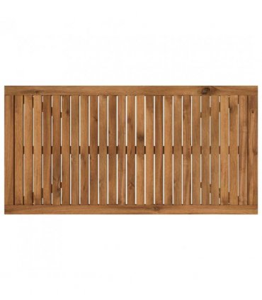 vidaXL Garden Dinner Table Natural 108.5 x 55 x 75 cm
