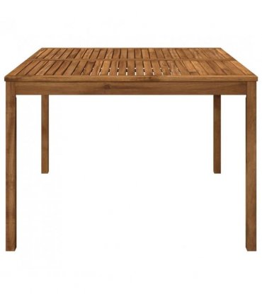vidaXL Garden Dinner Table Natural 110 x 108.5 x 75 cm