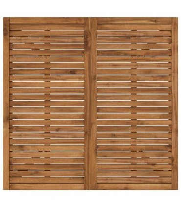 vidaXL Garden Dinner Table Natural 110 x 108.5 x 75 cm