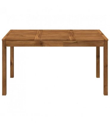 vidaXL Garden Dinner Table Natural 141 x 80.5 x 75 cm