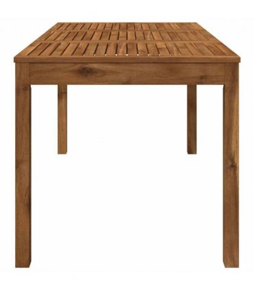vidaXL Garden Dinner Table Natural 141 x 80.5 x 75 cm