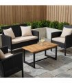 vidaXL Table Top 100.5 x 49 x 2 cm Rectangular Solid Acacia Wood — Colour: Natural