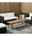 vidaXL Table Top 108.5 x 35 x 2 cm Rectangular Solid Acacia Wood — Colour: Natural