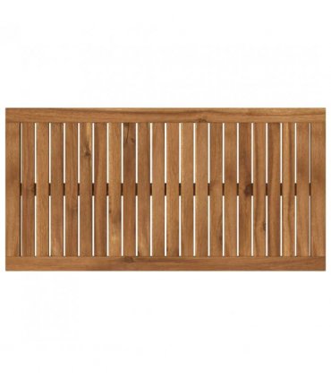 vidaXL Table Top 88.5 x 45 x 2 cm Rectangular Solid Acacia Wood — Colour: Natural