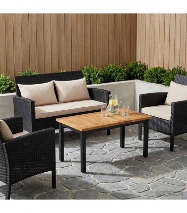 vidaXL Table Top 80.5 x 40 x 2 cm Rectangular Solid Acacia Wood — Colour: Natural