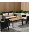 vidaXL Table Top 80.5 x 40 x 2 cm Rectangular Solid Acacia Wood — Colour: Natural