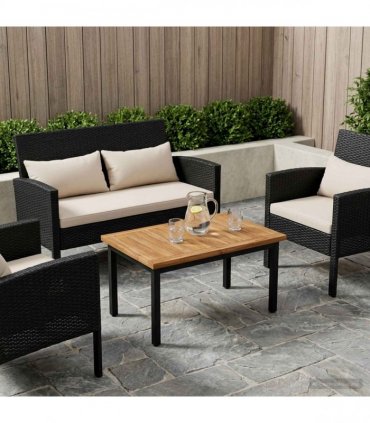 vidaXL Table Top 60.5 x 49 x 2 cm Rectangular Solid Acacia Wood — Colour: Natural