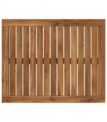 vidaXL Table Top 60.5 x 49 x 2 cm Rectangular Solid Acacia Wood — Colour: Natural