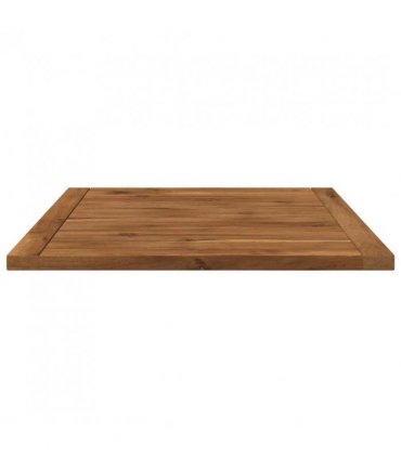 vidaXL Table Top 60.5 x 49 x 2 cm Rectangular Solid Acacia Wood — Colour: Natural