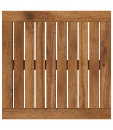 vidaXL Table Top 40.5 x 40 x 2 cm Rectangular Solid Acacia Wood — Colour: Natural