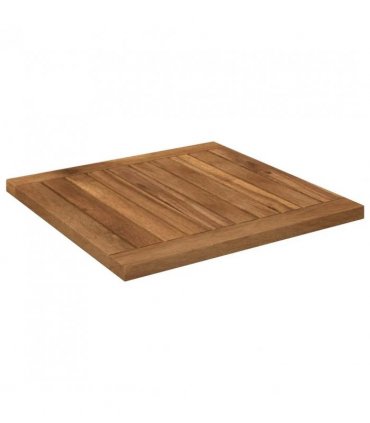 vidaXL Table Top 40.5 x 40 x 2 cm Rectangular Solid Acacia Wood — Colour: Natural