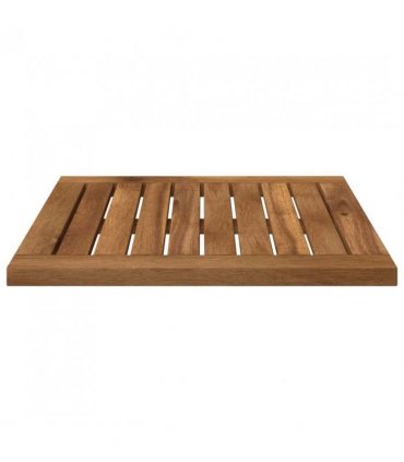 vidaXL Table Top 40.5 x 40 x 2 cm Rectangular Solid Acacia Wood — Colour: Natural