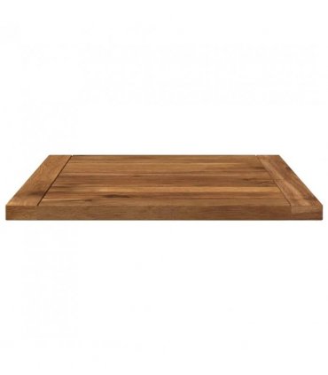 vidaXL Table Top 40.5 x 40 x 2 cm Rectangular Solid Acacia Wood — Colour: Natural