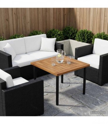 vidaXL Table Top 48.5 x 49 x 2 cm Rectangular Solid Acacia Wood — Colour: Natural