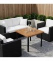 vidaXL Table Top 48.5 x 49 x 2 cm Rectangular Solid Acacia Wood — Colour: Natural