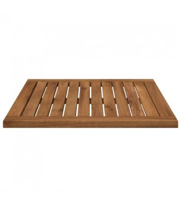 vidaXL Table Top 48.5 x 49 x 2 cm Rectangular Solid Acacia Wood — Colour: Natural
