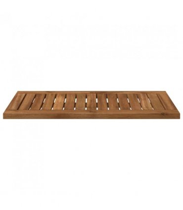 vidaXL Table Top 60.5 x 30 x 2 cm Rectangular Solid Acacia Wood — Colour: Natural
