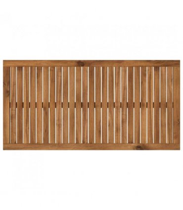 vidaXL Table Top 108.5 x 55 x 2 cm Rectangular Solid Acacia Wood — Colour: Natural