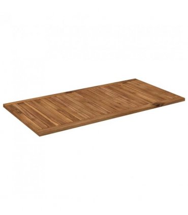 vidaXL Table Top 108.5 x 55 x 2 cm Rectangular Solid Acacia Wood — Colour: Natural