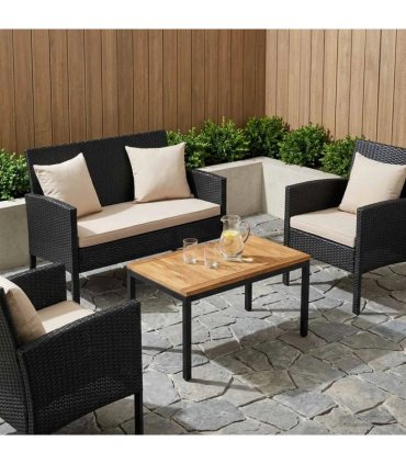 vidaXL Table Top 80.5 x 49 x 2 cm Rectangular Solid Acacia Wood — Colour: Natural
