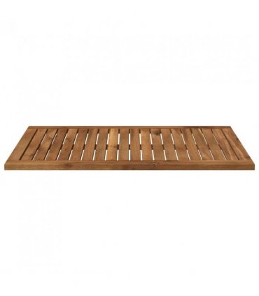 vidaXL Table Top 80.5 x 49 x 2 cm Rectangular Solid Acacia Wood — Colour: Natural