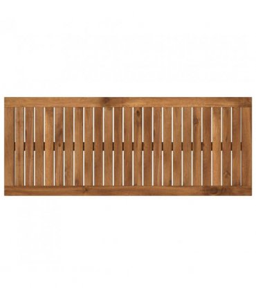 vidaXL Table Top 100.5 x 40 x 2 cm Rectangular Solid Acacia Wood — Colour: Natural
