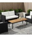vidaXL Table Top 100.5 x 35 x 2 cm Rectangular Solid Acacia Wood — Colour: Natural