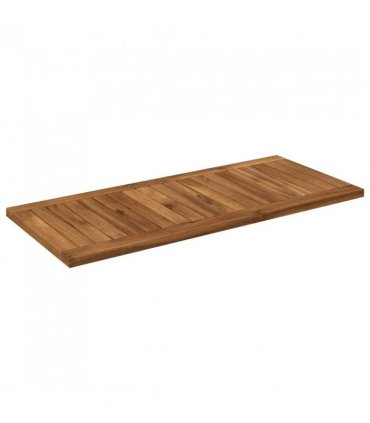 vidaXL Table Top 80.5 x 35 x 2 cm Rectangular Solid Acacia Wood — Colour: Natural