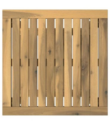 vidaXL Coffee Table Whitewash 48.5 x 49 x 45 cm Solid Acacia Wood