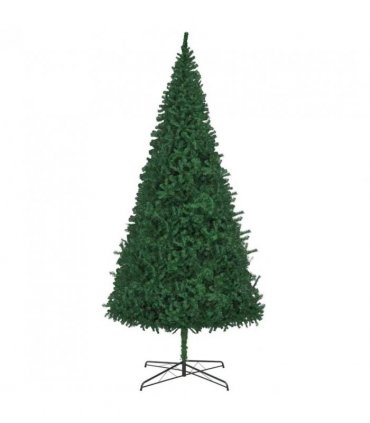 vidaXL Christmas Tree with Decorative String Lights Green 400 cm PVC — Model: with leds