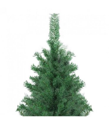 vidaXL Christmas Tree with Decorative String Lights Green 400 cm PVC — Model: with leds