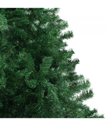 vidaXL Christmas Tree with Decorative String Lights Green 400 cm PVC — Model: with leds