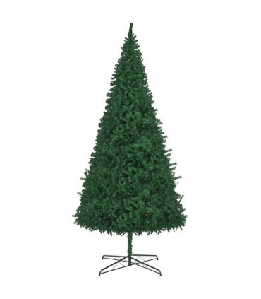vidaXL Christmas Tree with Decorative String Lights Green 400 cm PVC — Model: with leds &red balls
