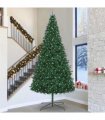 vidaXL Christmas Tree with Decorative String Lights Green 400 cm PVC — Model: with leds &blue balls