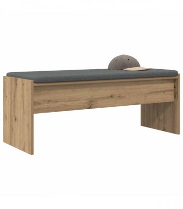 vidaXL Hall Bench with Cushion Artisan Oak 103 x 38 x 40 cm