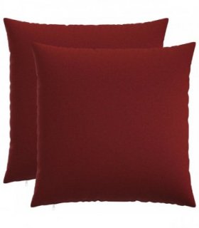 vidaXL Cushion with Pillow HEERLEN 2 pcs Wine Red Fabric — Size: 60 x 60 cm