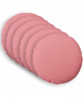 vidaXL Cushion with Pillow HEERLEN 6 pcs Pink Fabric — Size: Ø 40 cm