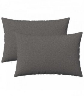 vidaXL Cushion with Pillow HEERLEN 2 pcs Light Grey Fabric — Size: 50 x 70 cm