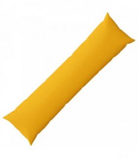 vidaXL Cushion with Pillow HEERLEN Light Yellow 40 x 145 cm Fabric