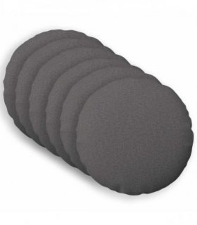vidaXL Cushion with Pillow HEERLEN 6 pcs Light Grey Fabric — Size: Ø 30 cm